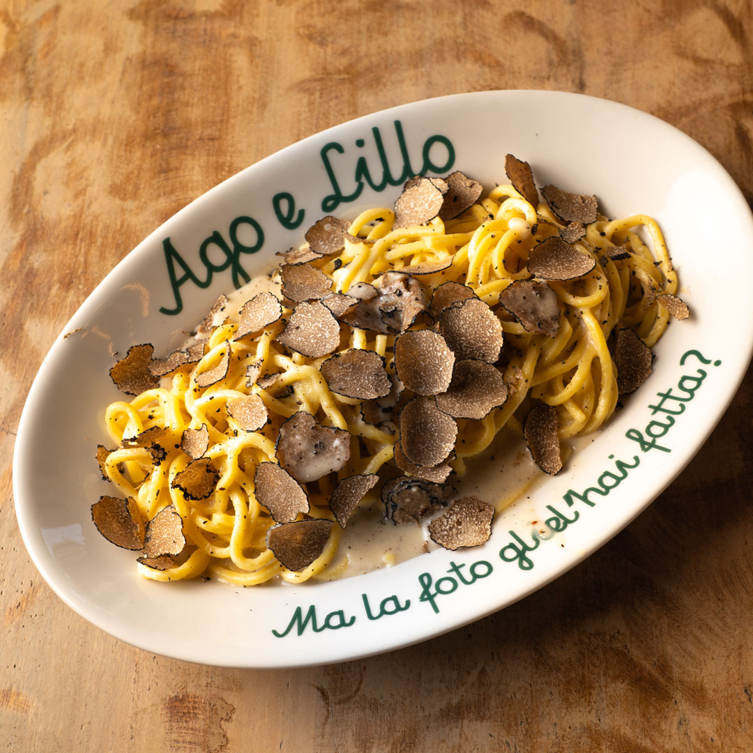 cacio e pepe tartufo full Ago e Lillo Bistrot Roma