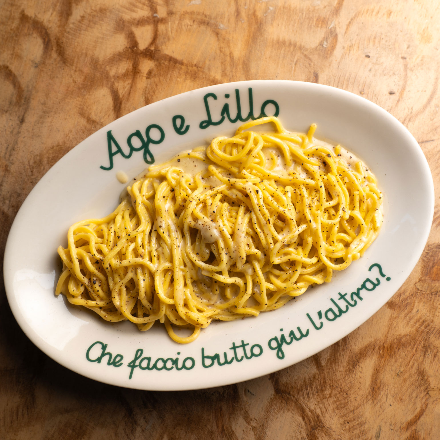 cacio e pepe Ago e Lillo Bistrot Roma